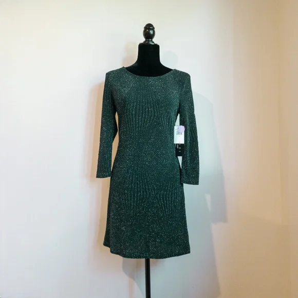 Dresses | Trixxi 34 Sleeves Scoop Neck Green Mini Dress Small | Poshmark Dresses | Trixxi 34 Sleeves Scoop Neck Green Mini Dress Small | Poshmark